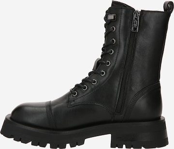 NEWD.Tamaris Lace-Up Ankle Boots in Black