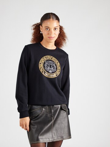 Just Cavalli Sweatshirt 'TIGER' in Black: front