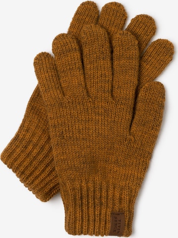 Vivisence Vingerhandschoenen '7014R' in Geel: voorkant