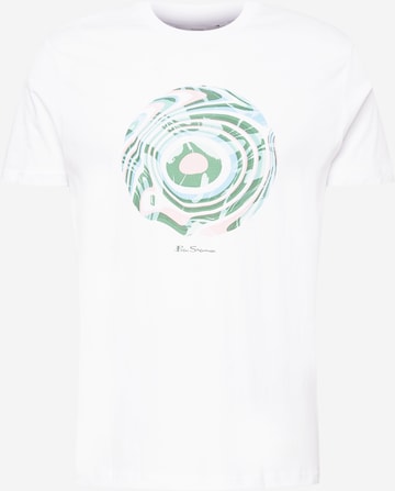 Ben Sherman T-Shirt - (GOTS) in Weiß: predná strana