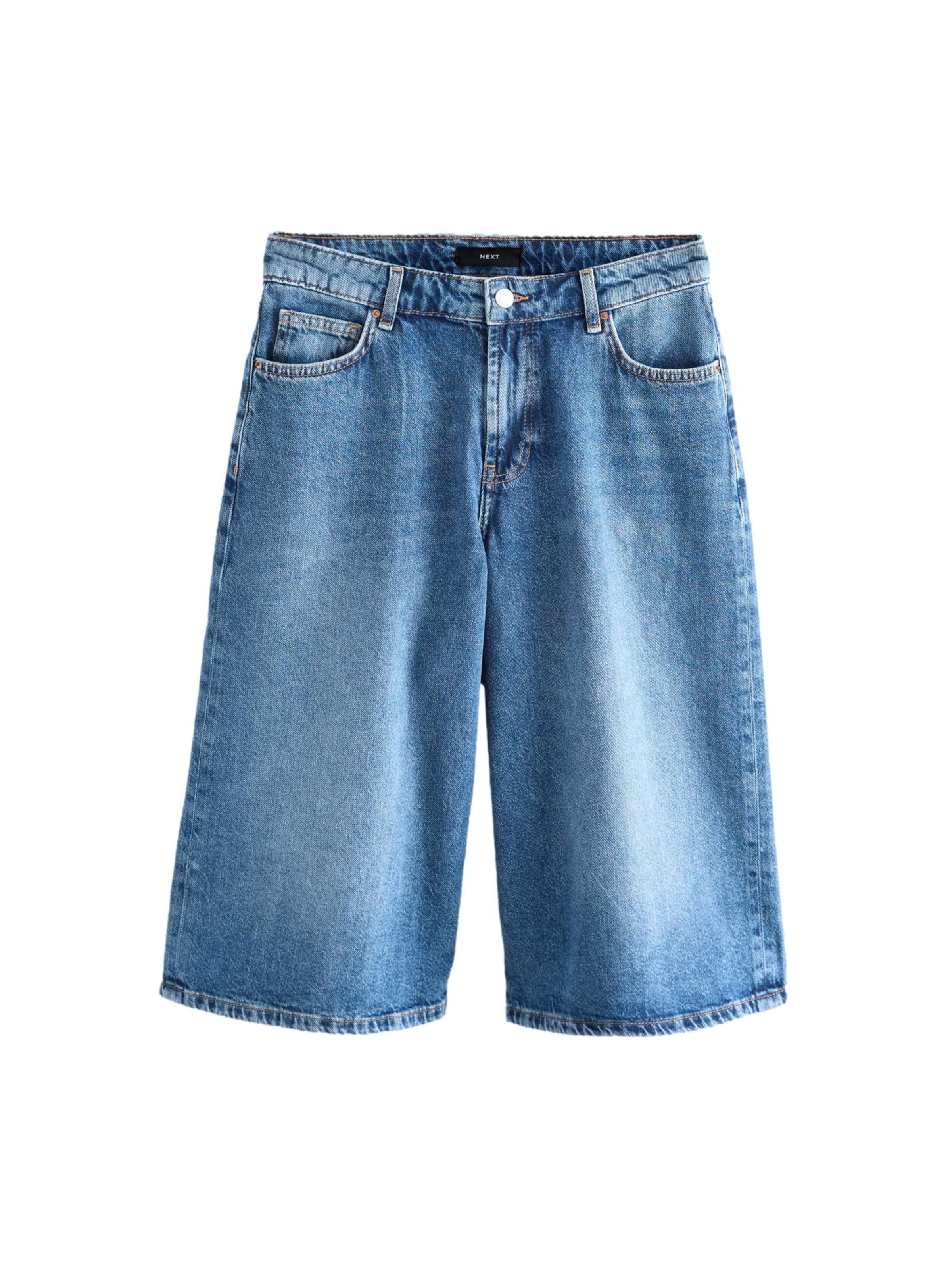 NextWide Leg/ Široke nogavice Traperice - plava boja: prednji dio