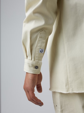 ABOUT YOU x Benny Cristo Regular fit Button Up Shirt 'Matti' in Beige