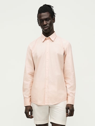 BOSS Средняя посадка Рубашка 'Relegant_6' в Ярко-розовый: спереди