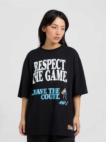 AND1 T-shirt 'Respect The Game' i svart: framsida