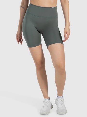 Coupe slim Pantalon de sport ' Darbie ' Smilodox en vert : devant