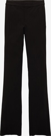 TOM TAILOR DENIM Flared Trousers in Black: front