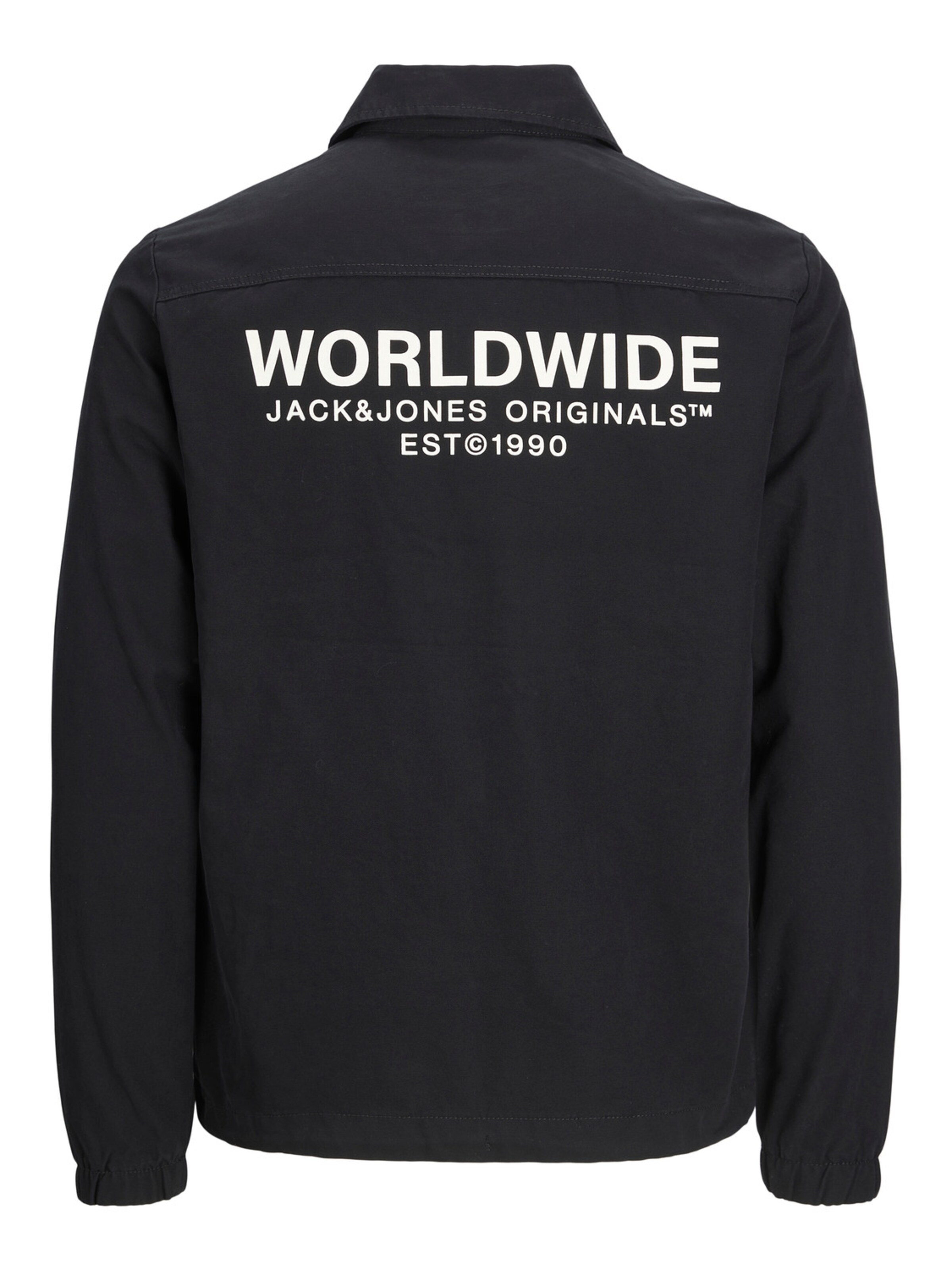 JACK & JONES Övergångsjacka 'Worldwide' i svart