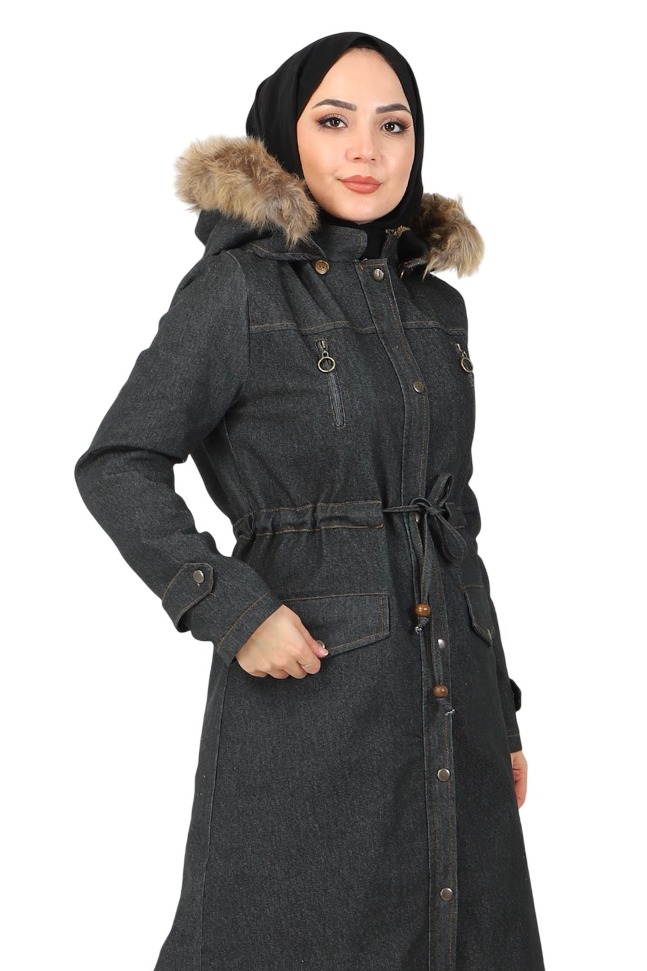 MODAMIHRAM Mantel in Grau