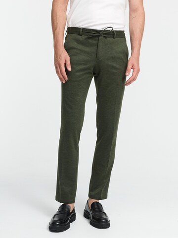 Zuitable Slim fit Pants 'DiSpartaflex SE' in Green: front