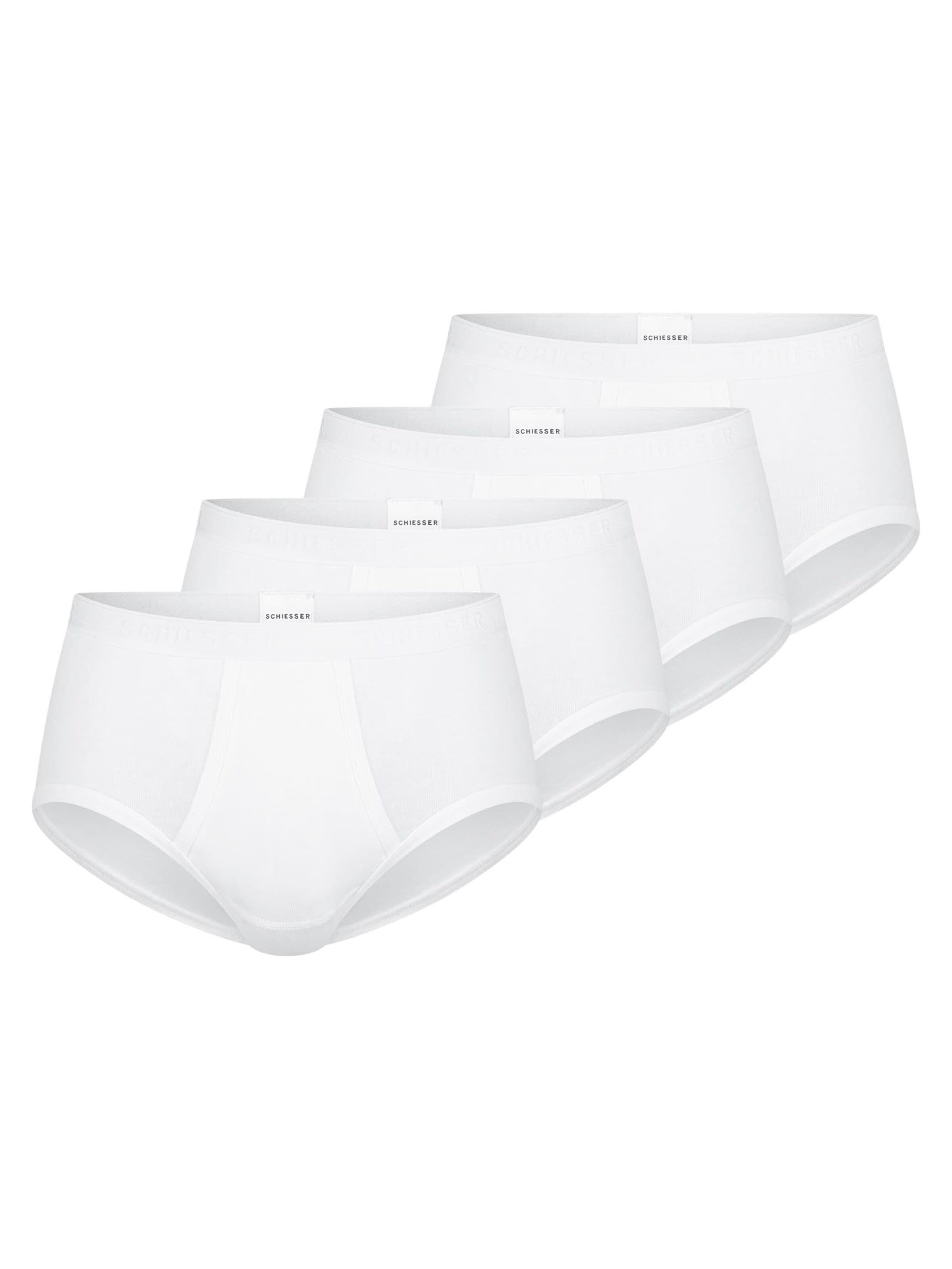 SCHIESSER Slip 'Original Classics Feinripp' in Wit: voorkant