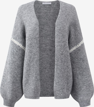 SASSYCLASSY Oversized Cardigan in Grey: front