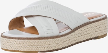 TAMARIS Mules in White: front