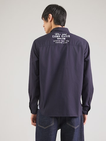 CAMP DAVID Regular Fit Hemd in Blau