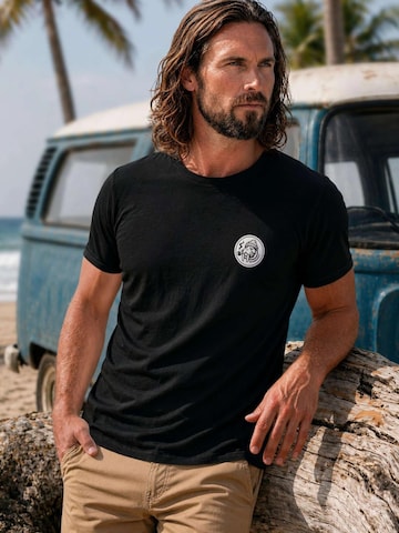 Neverless Shirt 'Walross' in Black