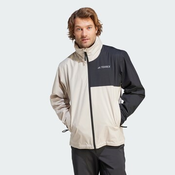 Veste outdoor ADIDAS TERREX en beige : devant