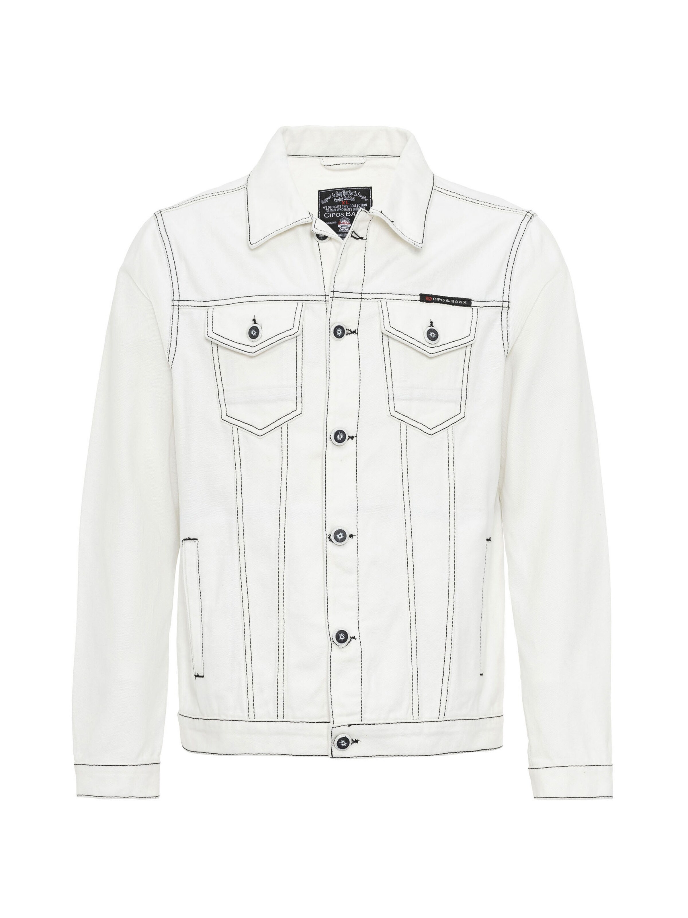 CIPO & BAXX Jacke 'CJ289' in weiß, Produktansicht