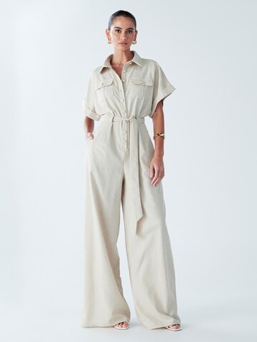 BWLDR Jumpsuit 'Ara' in Beige: front
