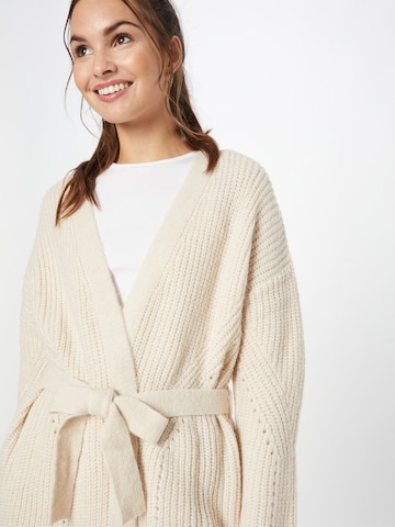 ABOUT YOU Knit cardigan in Beige