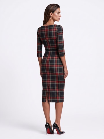 AUDRAY Sukienka etui 'GINGER-TARTAN' w kolorze niebieski