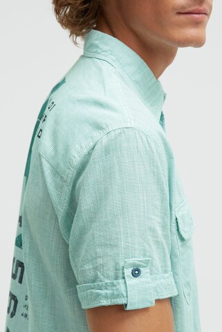 CAMP DAVID Slim fit Button Up Shirt in Green