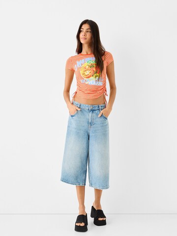 Bershka T-Shirt in Rot