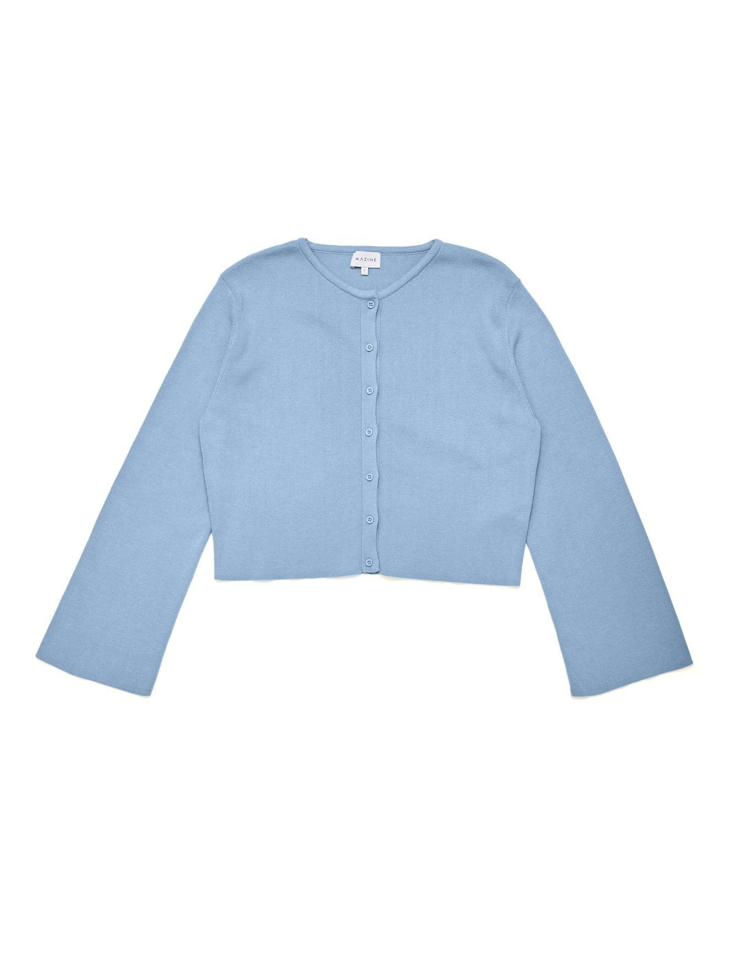 mazine Strickjacke 'Cilia'‌‌‌‌‌ in Blau: Vorderseite