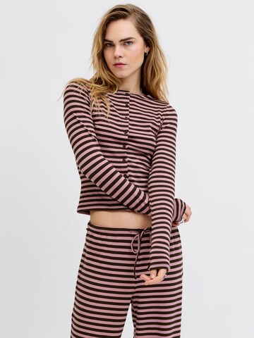 Cardigan 'JXPaula' JJXX en rose : devant