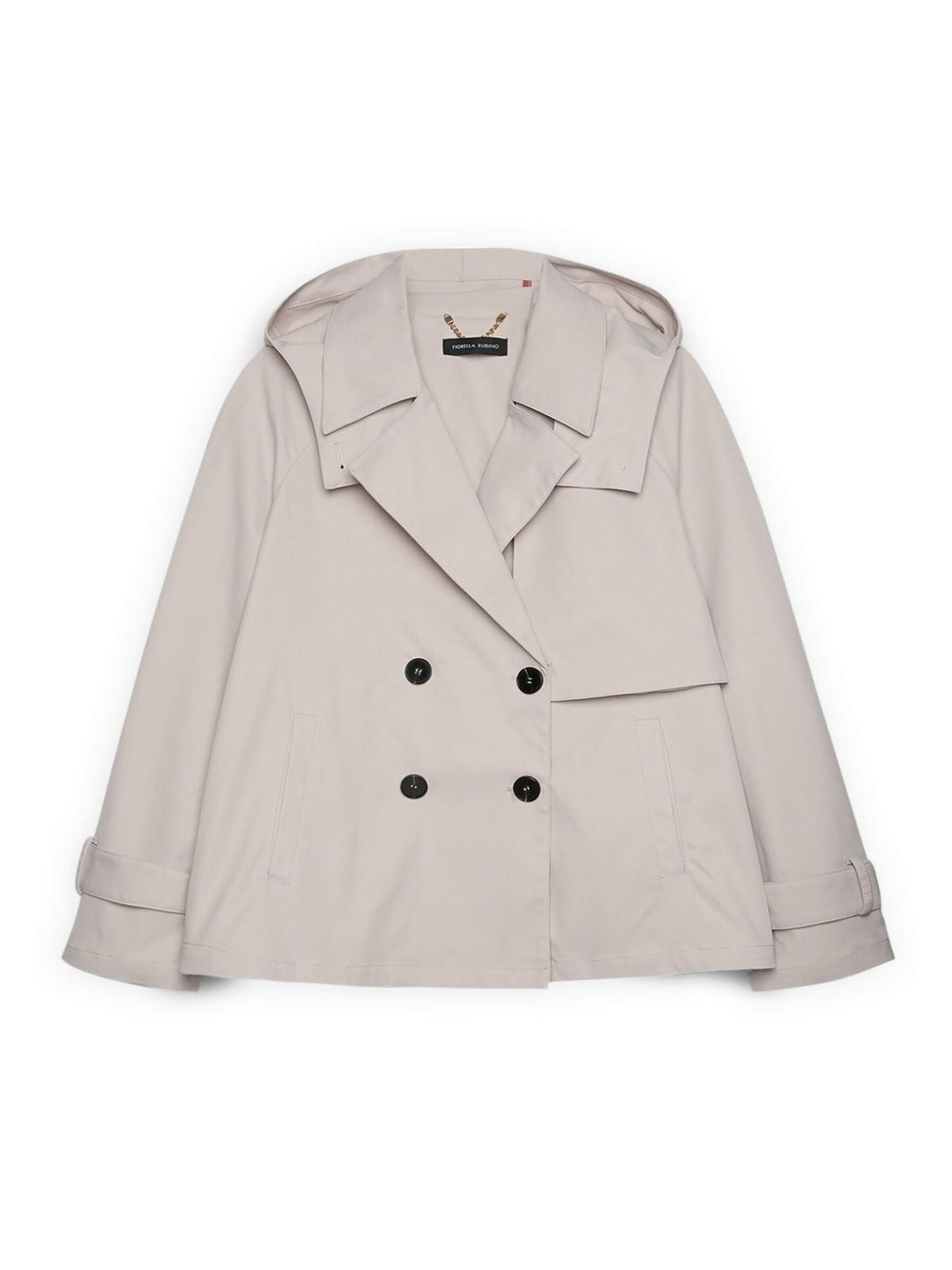 Cappotto invernale di Fiorella Rubino in bianco: frontale