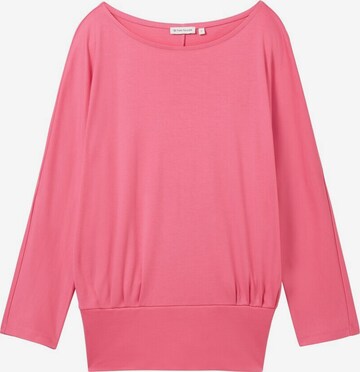 T-shirt TOM TAILOR en rose : devant