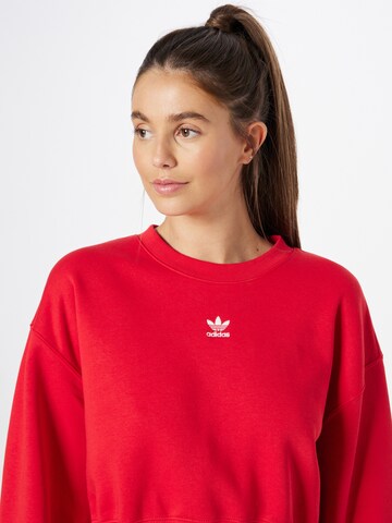 ADIDAS ORIGINALS Sweatshirt 'Adicolor Essentials' i röd