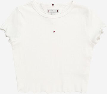 T-Shirt 'ESSENTIAL' TOMMY HILFIGER en blanc : devant