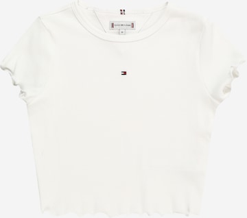 Tricou 'ESSENTIAL' de la TOMMY HILFIGER pe alb: față