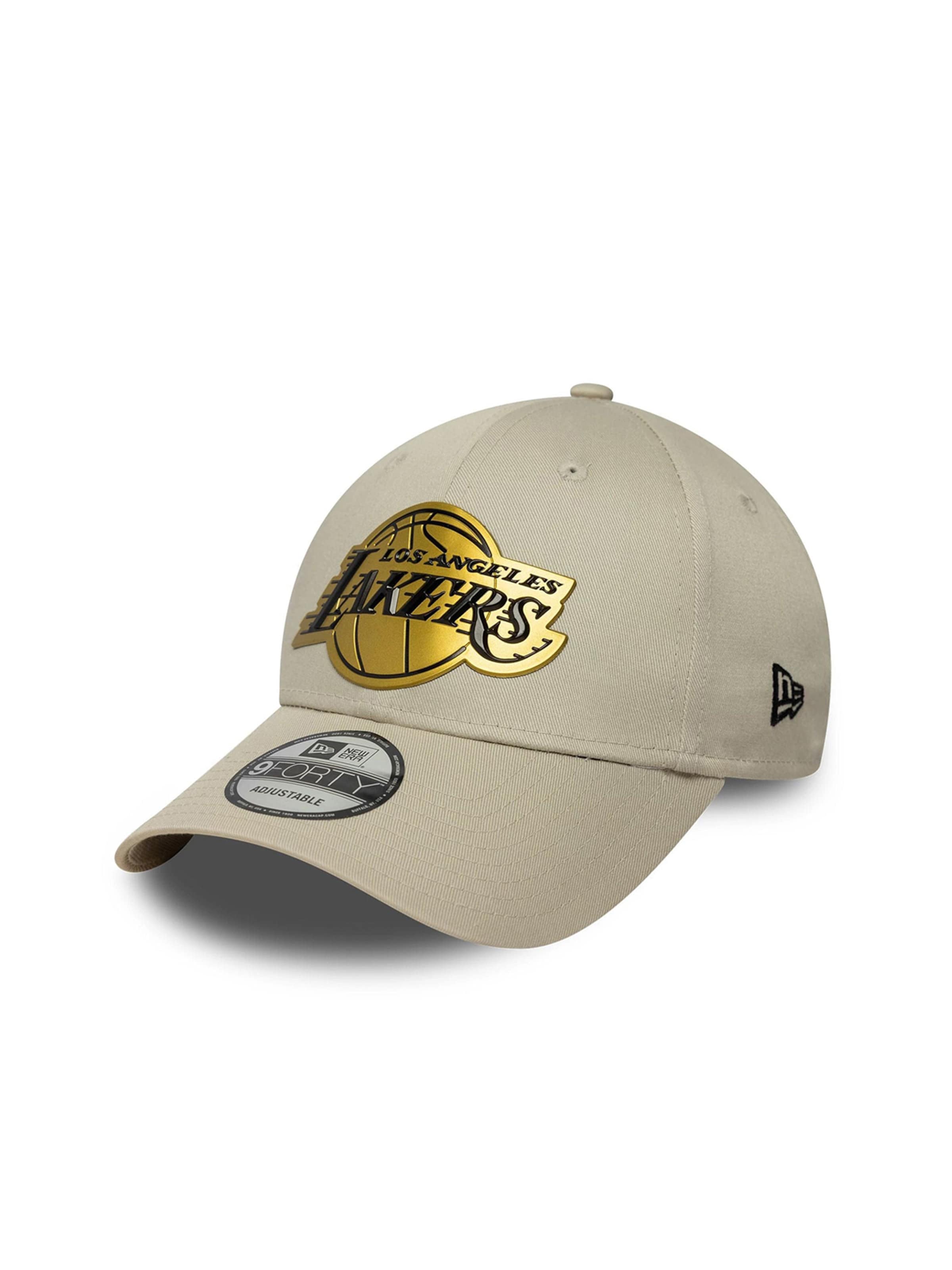 NEW ERA Cap 'NBA Metallic' in Beige: front