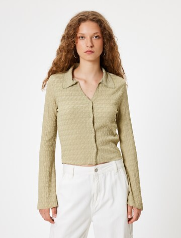 Koton Blouse in Groen: voorkant