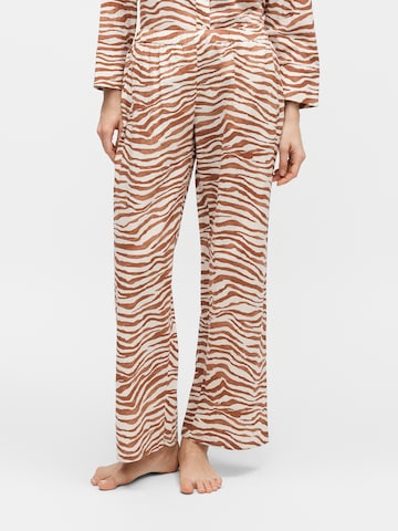 Lindex Pajama Pants in Brown: front
