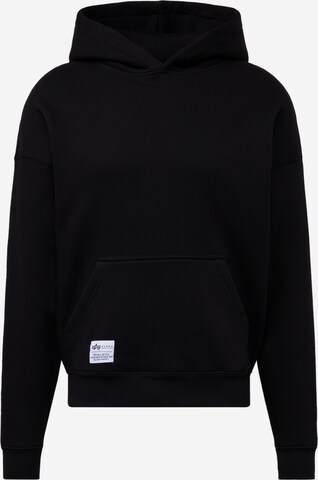 Sweat-shirt ALPHA INDUSTRIES en noir : devant