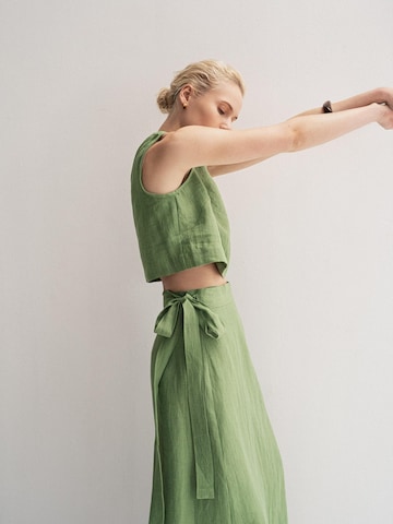 AmourLinen Top 'Pippa' in Green