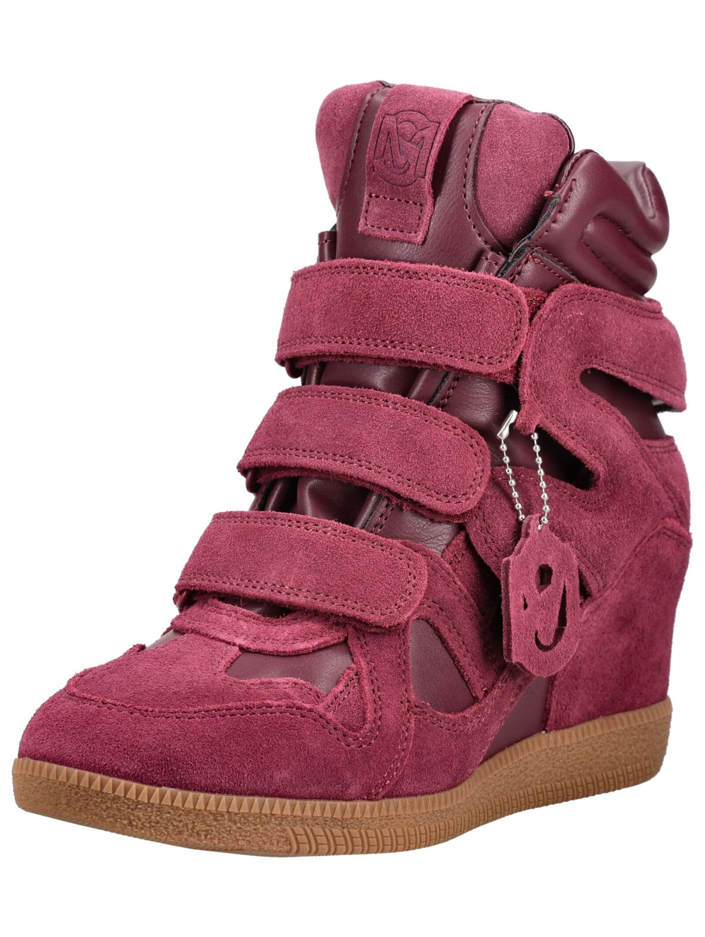 STEVE MADDEN High-Top Sneakers in Red: front