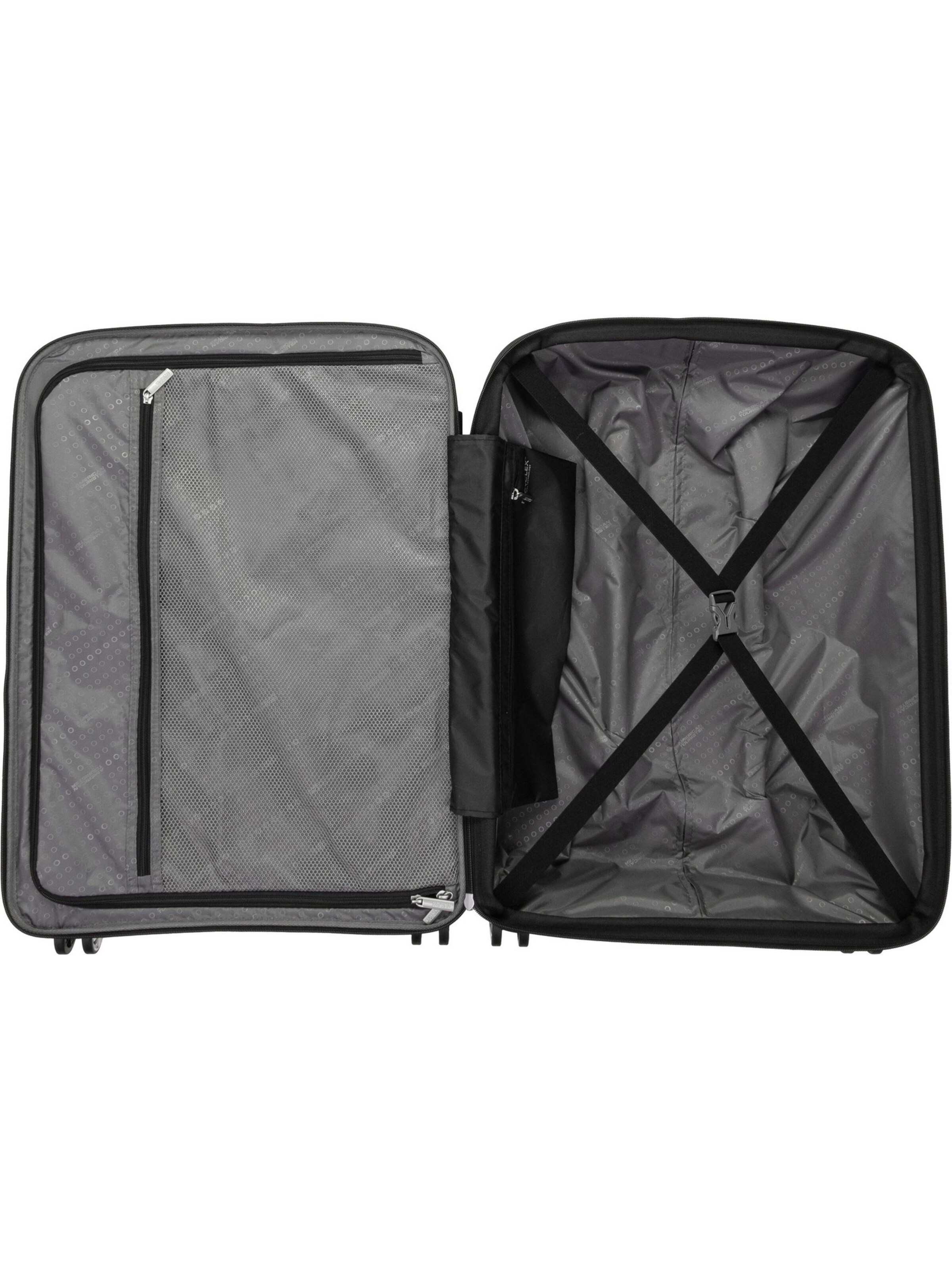 American Tourister Trolley 'Starvibe Spinner 67 EXP' in Zwart