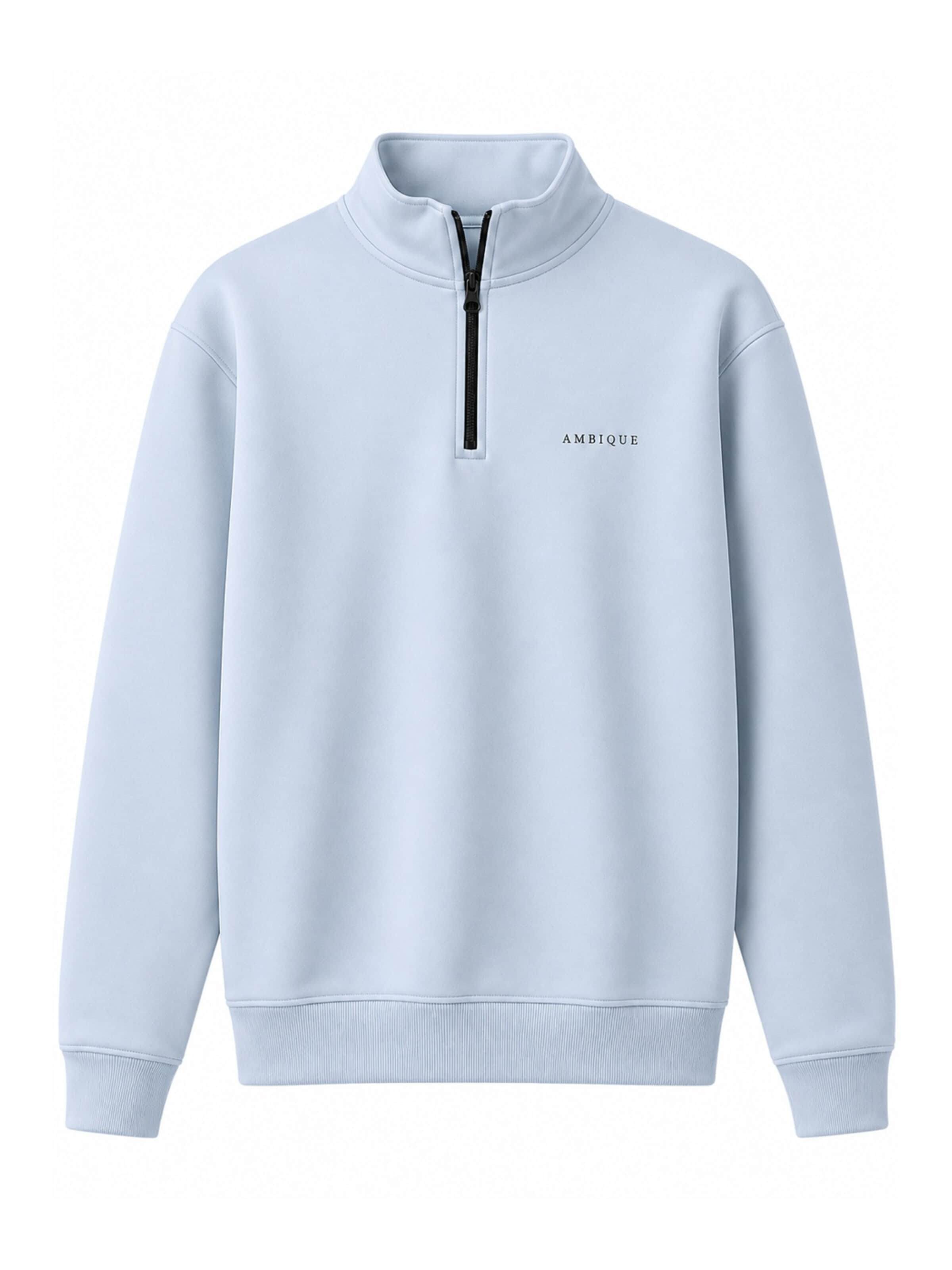 AMBIQUE Sweater 'QUINTEN' in Blue: front