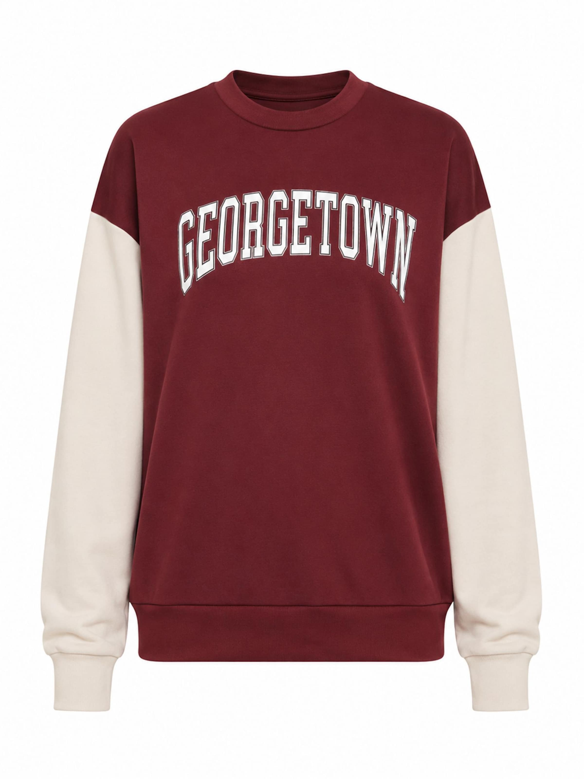 Worldclassca Sweatshirt 'Damen Sweatshirt "Georgetown"' in Red: front