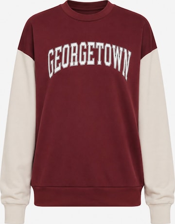 Worldclassca Sweatshirt 'Damen Sweatshirt "Georgetown"' in Red: front