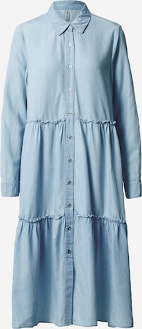 Robe-chemise 'Bea' ONLY en bleu : devant