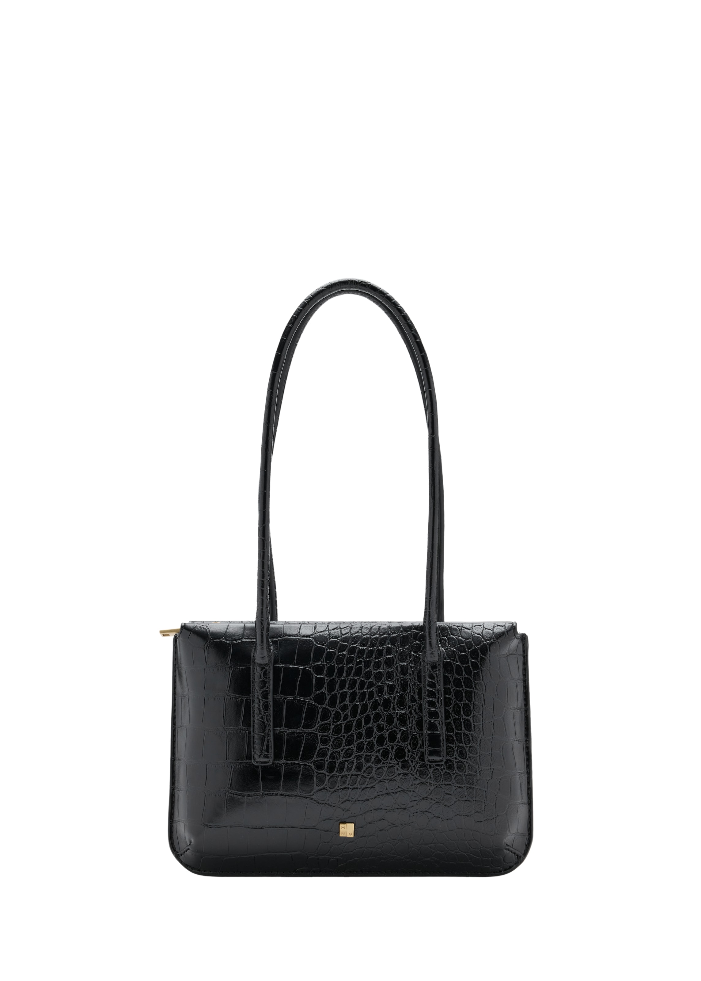 MANGO Schultertasche 'HABANA' in Schwarz: Vorderseite