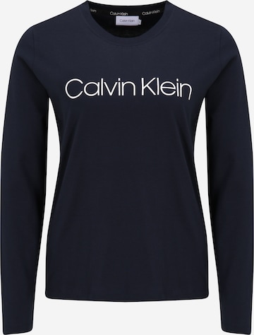 T-shirt Calvin Klein en bleu : devant