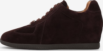 Baskets basses Kazar en marron : devant