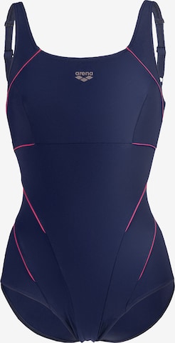 ARENA Bustier Muotoileva uimapuku 'SHAPEWEAR JEWEL LOW C-CUP' värissä sininen: etupuoli