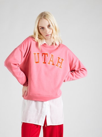 PIECES Sweatshirt 'MALIAH' in Roze: voorkant