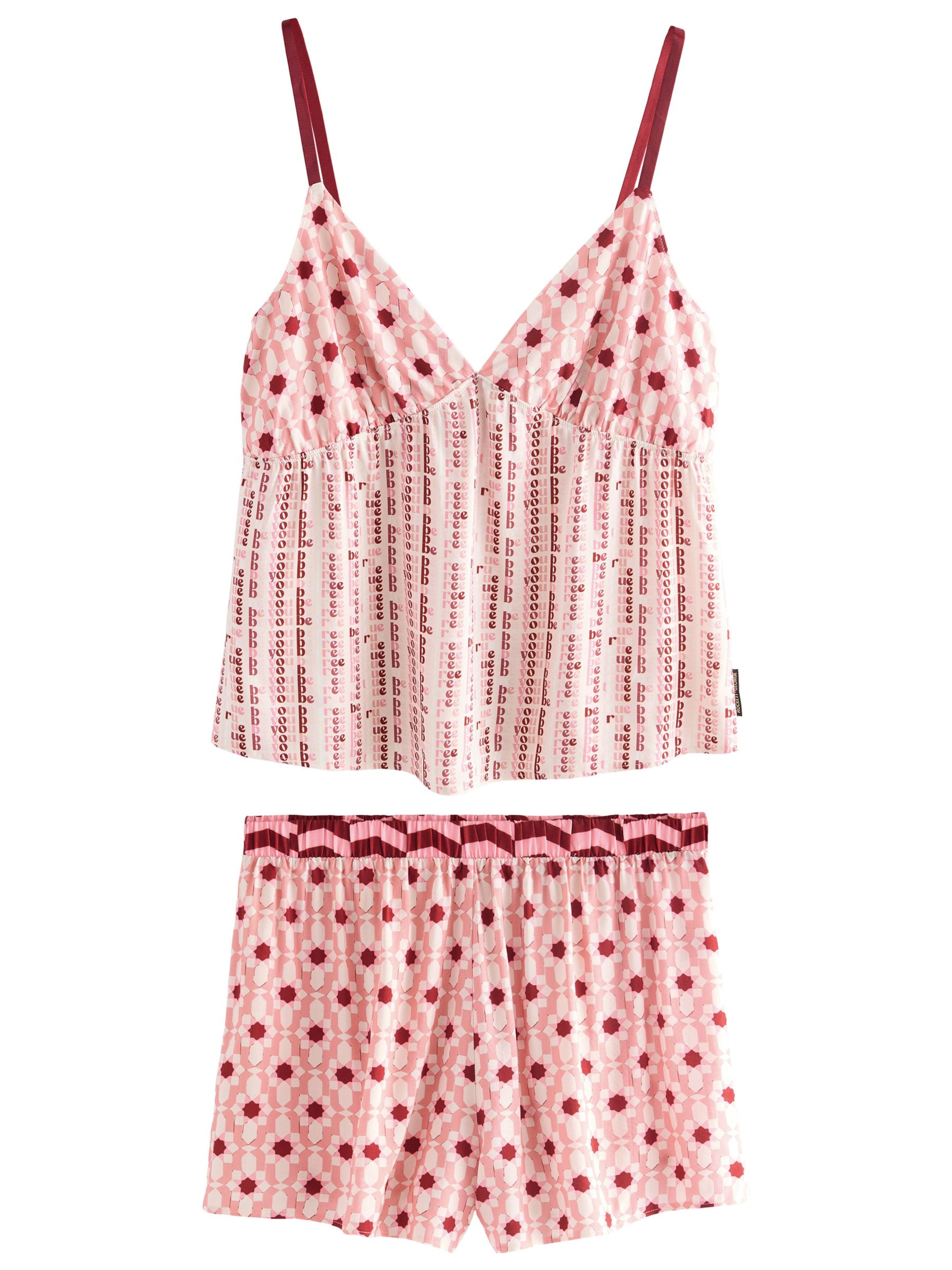 Rockett St George Korte pyjama in Roze: voorkant