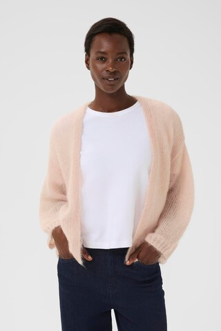 Cardigan 'Rastina' Part Two en rose : devant